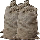 GardenMate 10x Jutesack Universal 105cm x 60cm - 50 kg Traglast - Ökologische Kartoffelsäcke aus 100% Jute - Strapazierfähig, Sackhüpfen, Kartoffelsack, Frostschutz, Nikolaussack - 4260313266104