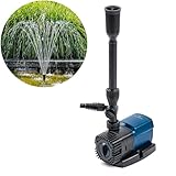 BluFlow Control - Regelbare Teichpumpe - Mit Springbrunnenset - Springbrunnenpumpe - Filterpumpe - 2.800 Liter pro Stunde - 18 Watt