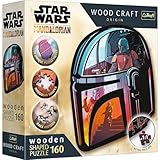 Trefl 20186 Woodcraft Star Wars The Mandalorian Konturenpuzzle aus Holz, Mehrfarbig