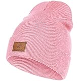 HAMUNI Beanie Mütze für Herren Damen, Klassische Wintermützen Bequem Atmungsaktiv Weich Acryl Beanie Hat Strickmütze Vintage Einfarbig Strick Bündchen Beanies Unisex