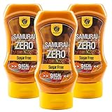 Rabeko Zero Sauce - Samurai, 3 x 350ml ohne Zucker & wenig Fett - gesunde Low Carb Produkte kalorienreduziert fettreduziert für Salat, Pommes Frites, Burger, Grill - Gluten und Laktosefrei