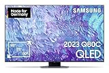 Samsung QLED 4K Q80C 55 Zoll Fernseher (GQ55Q80CATXZG, Deutsches Modell), Smart-TV, Direct Full Array, Neural Quantum Prozessor 4K, Real Depth Enhancer [2023]