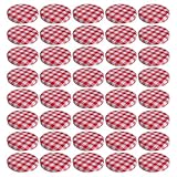 Luxshiny 40 Stück Einmachglasdeckel Einmachglasringe Zinn Soße Lebensmittelbehälter Tassendeckel Einmachglas Ausgießer Deckel Für Dosendeckel Deckel Zum Einmachen Soda Abdeckung Sieb Metall