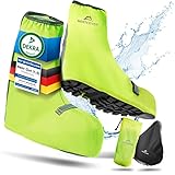 Nextcover® Schuhüberzieher wasserdicht I 100% wasserdichte Fahrrad Überschuhe I Reflektierende Regenschutz Schuhe I Regenüberzieher Schuhe I Überzieher Schuhe I Schuhschutz I Überschuhe Fahrrad