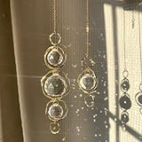 2 Stück Sonnenfänger Kristall Fenster Deko Lichtfänger Sonnenkristall Zum Aufhängen Fensterschmuck Suncatcher Sonnenfänger Basteln Garten Wind Chimes Hängedeko Outdoor Lichtspiel Fenster Sun Catcher