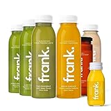 FRANK. 3 Tages Suppenkur Medium - 15 kaltgepresste, vegane Säfte a 330ml, 3 Bio Suppen a 350ml, 3 Bio Ingwershots, Ideale Fasten-Kur aus frischem Obst & Gemüse, Premium Qualität (inkl. 3,75€ Pfand)