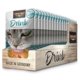 LEONARDO Drink Atlantic Cod [20x40g Multipack Sorte Kabeljau & Huhn] Katzendrink | getreidefreie Fisch- und Hühnerbrühe mit Fleischstreifen | Ergänzungsfuttermittel für Katzen