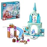 LEGO Disney Frozen Elsas Eispalast, Eiskönigin-Schloss-Spielzeug mit Prinzessin ELSA und Anna Puppen, Plus 2 Tierfiguren, tolles Geschenk für 4-jährige Mädchen und Jungen 43238