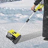Elektrische Schneefräse Batteriebetriebene Schneefräse Akku-Schneefräse für die Schneeräumung von Garagen Terrassen Veranden Grün (L*B): 33 * 20cm