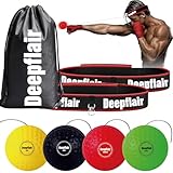 Deepflair Box-Reflex-Ball, verbessert die Hand-Augen-Koordination, Box-Reflexbälle, Set für Männer, Kinder, Boxausrüstung