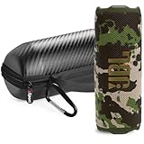 JBL Flip 7 Wasserdichtes, tragbares Lautsprecher-Set mit gSport Kohlefaser-Gehäuse (Camo)