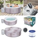 Luxus Outdoor Whirlpool I Lay Z Spa Whirlpool Cancun AirJet™ Ø 180 x 66 cm I bis zu 4 Personen I Gartenpool I Garten Wellness