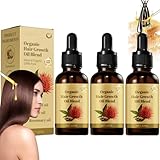 Seurico Bio-Haarwuchsölmischung, Seurico Organic Hair Growth Oil Blend, Seurico Natürliches Haarwuchsöl, Seurico Natürliches Haaröl, Seurico Natürliches Haarwuchsserum (3 Pcs)