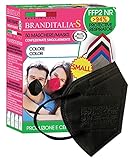 Maske Marke Italia-S FFP2 Small 50 Stück Made in Italy CE2761 schwarz