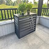 Cylele Mgg Klimaanlage Abdeckung,Klima splitgerät,schutzgitter für klimaanlagen,Outdoor Sonnenschutz Abdeckung, klimagerät schutzgitter,Grau,100X50X70CM