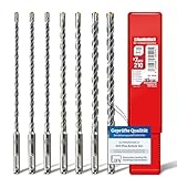 SCHWABENBACH ® SDS PLUS Betonbohrer Set - Super SDS Bohrer Set - 7tlg. 5 6 8 10 12 x 210 mm - Steinbohrer kompatibel mit Bosch Bohrhammer - Premium Qualität für Schlagbohrmaschine (kein SDS MAX)