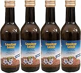 4 x 250 ml Speiseleinöl Leinsamenöl frisch nativ kaltgepresstes Leinöl für gesunde Energie