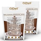 GiDeli Belgische Schokolade 2 x 1kg - Pralinen Chips, Schokodrops - Vollmilch-Kuvertüre - Perfekt für Schokofondue, Backen, schokobrunnen, Desserts & Glasuren
