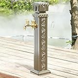 Vertikaler Gartenbrunnen – dekorativer Hydrantspender Schlauchhalter für Outdoor-Dekoration, stilvolles Wasserspiel für Gärten