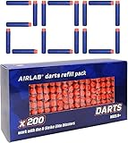 Airlab 200 Pfeile Darts für Nerf Zubehör, Darts für N-Strike Elite Series, Blau