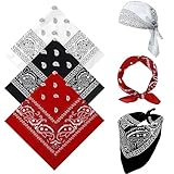 sularpek Bandana, 3 Stück Bandana Kopftuch Damen und Herren, Bandanas mit Original Paisley Muster,Headwear Haar Schal Ansatz Handgelenk Kopf Biker, 55 x 55 cm