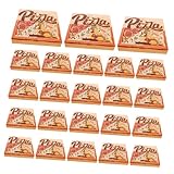 ULTECHNOVO 40 Stück Pizzakartons Stabiler Pizzakarton für Pizza für Takeout und Party Lebensmittelecht Vielseitig Einsetzbar Aufbewahrung für Frische Pizzen