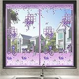 XGYUII Magnetischer Fliegengitter Fenster Vorhang Haushalt Magnetischer Fensterschutz Anti-Moskito selbstklebend Non-Simple Magnet Mesh Vorhang, violett, 140*150cm