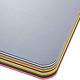 Office Marshal® Bodenschutzmatte in Trendfarben | 75 x 120 cm für Hartböden | ohne schädliche Weichmacher und PVC | Größe und viele Farben zur Auswahl (Grau)