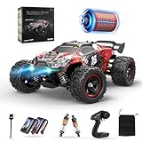 Herenear Ferngesteuertes Auto, 1:18, 60+ km/h Bürstenloser Motor RC Auto, 4WD Offroad RC Car, 2.4 GHz Fernsteuerung Rennenauto, 50+ Minute Spielzeit für Erwachsene und Kinder(RED)