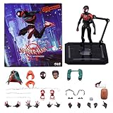 Spider-𝖬an 𝖬arvel Legends Series Into The Spider-Verse 𝖯eter B. 𝖯arker Miles 13CM Collectible Action Figure Includes 21 Accessories Birthday Gift for Kids and Spider-𝖬an 𝖬arvel Fans (A)