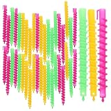 Gogogmee 100 Stück Spiral Dauerwellenstangen Multifunktionale Haardauerwellenstäbe für Langes Haar für Salon und Zuhause Einfache Anwendung für Voluminöse Locken oder