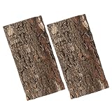 Warmhm 2 Stück Echtes Korkbaum Rinde für Terrarien Natürliche Korkdekoration für Reptilien und Aquarien Langlebig und Wasserfreundlich