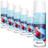 6 x 400ml Oputec Kältespray Eisspray Sport: Erste-Hilfe-Spray bei Sportverletzungen, Schmerzen und Schwellungen (Klassisch) - Medizinisches Kühlspray für jedes Erste-Hilfe-Set