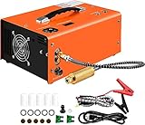 Luftkompressor, 4500psi 300bar Hochdruckpumpe, tragbarer pneumatischer Gewehrpumpe, eingebauter Wasser-Ölabscheider, angetrieben von 12V DC oder 110V-240V AC