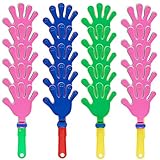 FORYNXHWIN 20 Stück Handklöppel, Krachmacher Handklatscher Kunststoff, Partyspaß Handklatscher, Klapperhand Krachmacher Erwachsene Partygeschenke für Sportveranstaltungen, Konzert Party Zubehör