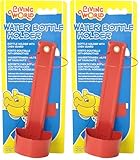 Living World Trinkflaschenhalter aus Metall, mit Kauschutz, 7 x 22cm, fur Nagertraenken bis 450ml, 1 Stück (2er Pack)