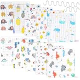 10 Stück Spucktücher Baby Musselintücher - Spucktücher Baby Reine Baumwolle mit Haken, SaugfäHig Atmungsaktiv Wickeltücher Waschlappen Weiche für Jungen Mädchen Reinigen und Abwischen von Neugeborenen