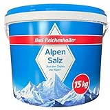 Bad Reichenhaller - AlpenSalz Markensalz 15 kg Eimer (64043) - Aus den Tiefen der Alpen ideal zum Kochen und Würzen - Reines Salz ohne Jod, Fluorid und Folsäure