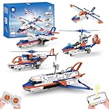 AKWME Technik-Roboter Kinder Spielzeug 5-in-1, App & Fernsteuerbarer RC Technic Roboter Spielzeug, kreatives Geburtstagsgeschenk für Kinder/Jungen/Mädchen ab 8 9 10 12+ Jahre(325 Stück).