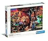 Clementoni 31724 The Tribal Society Puzzle 1500 Teile, Hochwertige Kollektion, für Erwachsene, Hergestellt in Italien, Multicolor-31724, Multicolor, 59,2 x 84,3 cm