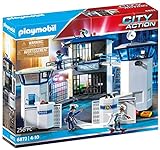 Playmobil City Action 6872 Polizei-Kommandozentrale mit Gefängnis, für Kinder von 4-10 Jahren