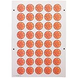 Veemoon 1 Bogen Temporäre Basketball Tattoos Aufkleber Wasserfest für Arme und Beine Dekorative Sport Tattoo Aufkleber für Festival und Party