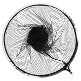 HOODANCOS Metall Kescherkopf aus Titanlegierung 30cm Robuster Verklebter Fischernetz Kopf Abnehmbar Druck und Verdrehungsfest für Schnelles Fangen