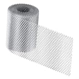 Snowchecking Aluminium-Dachrinnenschutz, 6,8 m Netz, Dachrinnenschutz, Laubschutz, Laubfilter, Dachrinnenschutz (15 cm)