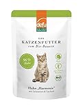 defu Katzenfutter | 12 x 85 g | Bio Huhn Harmonie Nassfutter | Premium Bio Katzenfutter | Pate für Katzen