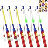 Simpeak 6 STÜCK Laternenstab Elektronischer für St Martin, 30cm Electric Lantern Rods Stab mit LED, Elektronischer Lampe für Halloween Kostüme Party Kostümpartys Martinsumzüge Laternenumzüge