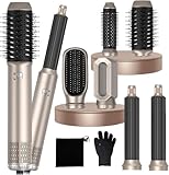 Air styler Haarstyler, 1000W Warmluftbürste Set mit Hairstyler 200 Millions lonen Föhnbürste Warmluftbürste Haartrockner Lockenstab, Glättbürste, Airstyler Patent Nr: 015025145-0001 (NO Battery)