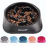 Mateeylife Hundenapf, Anti Schling Napf Hund für MittelgroßE und GroßE Hunde, Slow Feeder Hund FöRdert Eine Gesunde Verdauung,1 Stück Mittlere, Black
