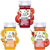 LiveFresh Shotkur 2 Wochen | Saftkur Alternative | 48 Ingwer Shots (60ml) mit Vitamin D3 K2, C & Curcumin | Immunsystem stärken | 3 kaltgepresste Vitamin Shots pro Tag | Vegan & ohne Zuckerzusatz