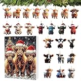 Weihnachten, Hochlandkuh 24 Tage Weihnachtsschmuck, Kinder für Kinder Eltern, Familie, Freunde, Anfänger